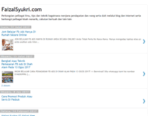 Tablet Screenshot of faizalsyukri.com